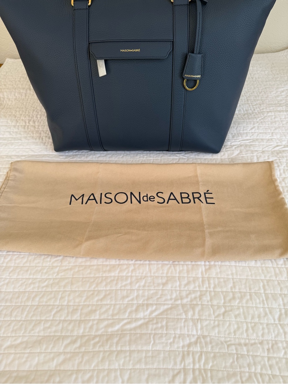 Maison de Sabre Large Leather Weekender Bag - Picture 3 of 9